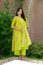 BLUSH LIME FLORAL SUIT SET