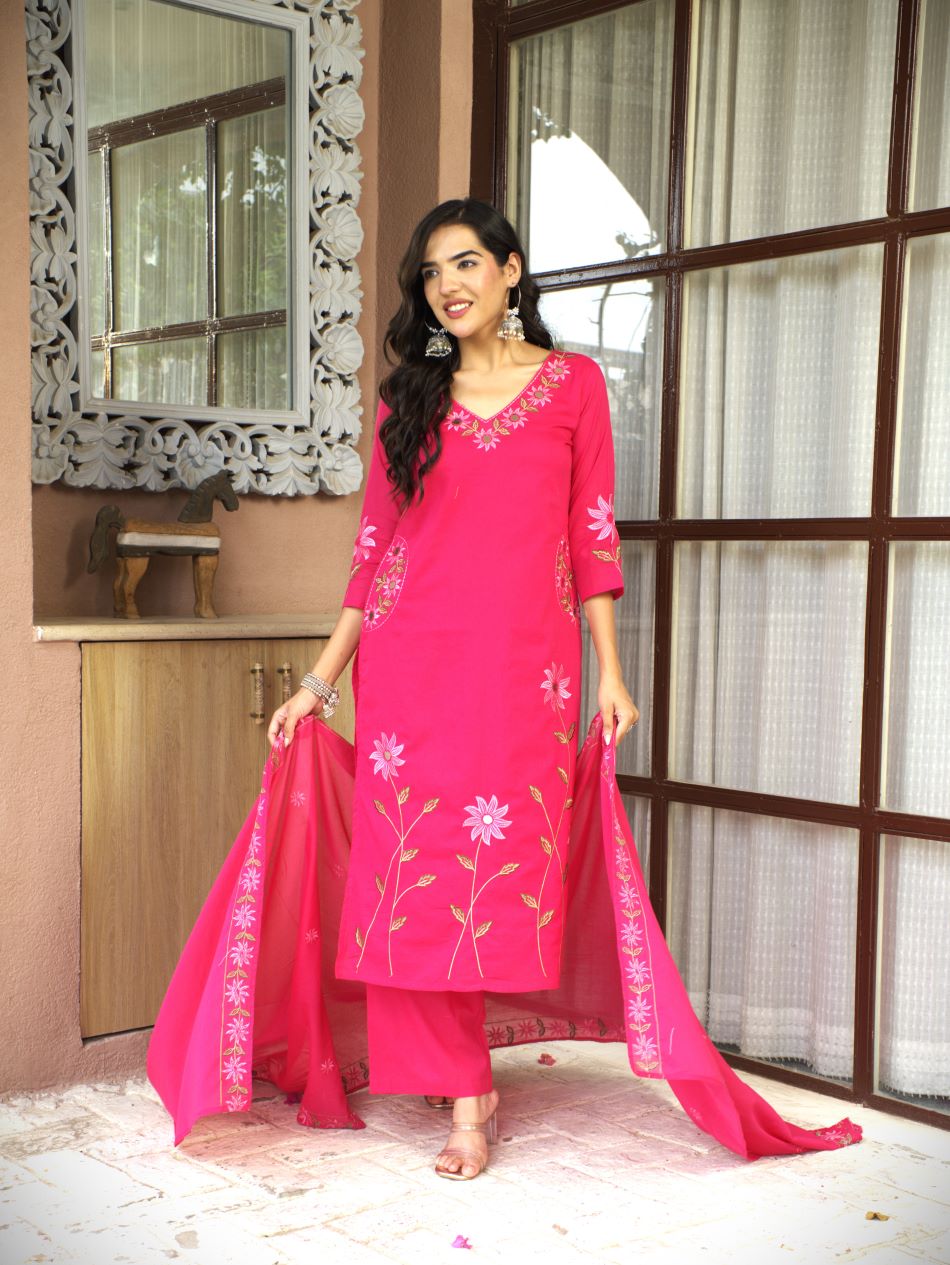 BLUSH PINK FLORAL SUIT SET