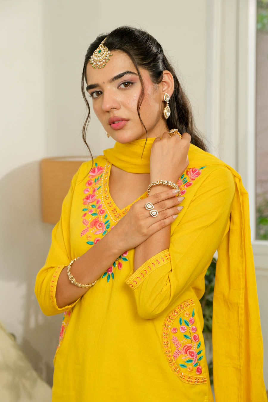 ROYAL SUNFLOWER SUIT SET