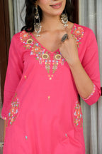 PETAL PINK MIRROR SUIT SET
