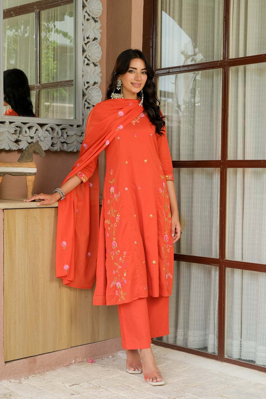 AMBER ROYAL FLORAL SUIT SET