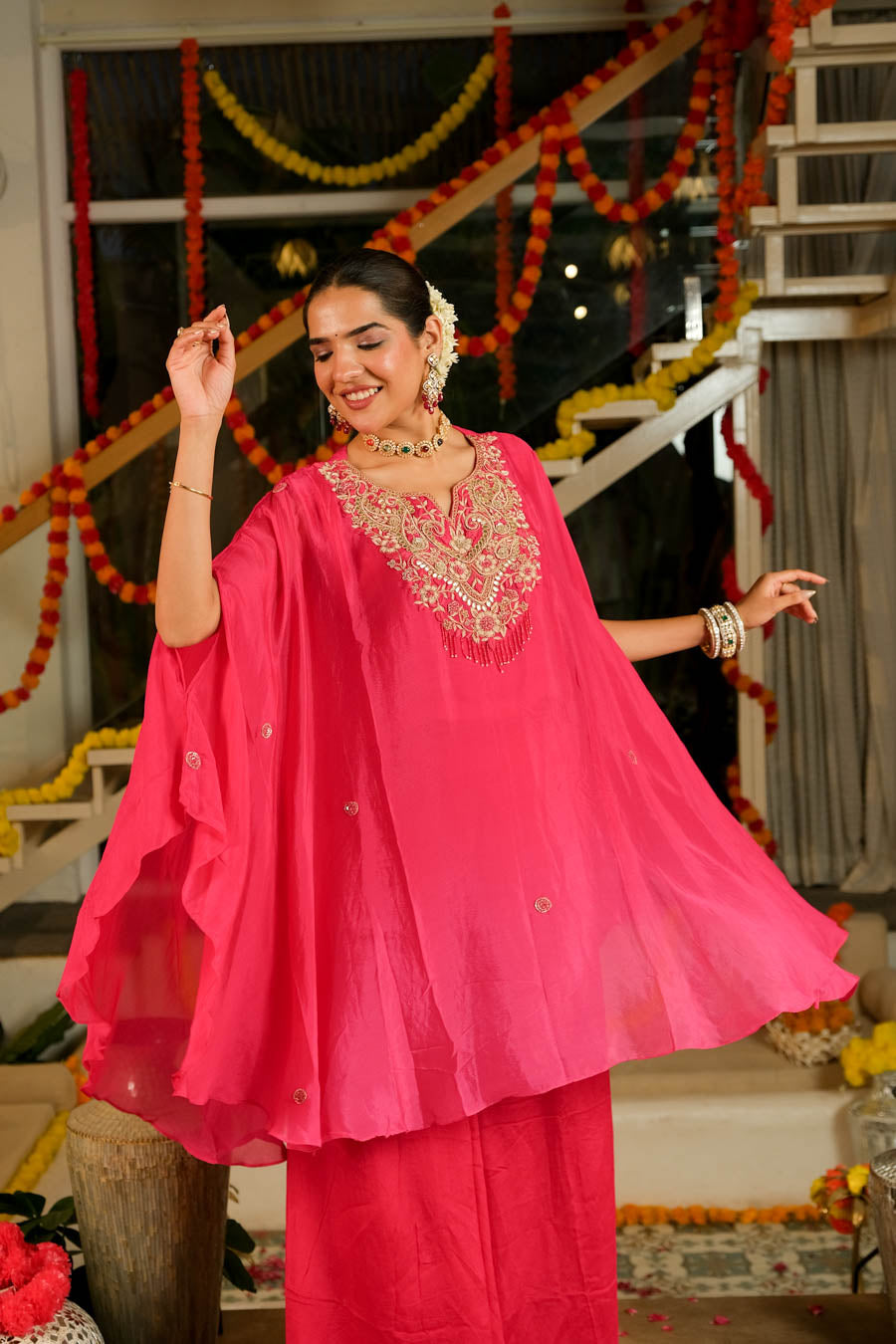RANI NOOR PURE CHIFFON SHARARA 2 PC SET