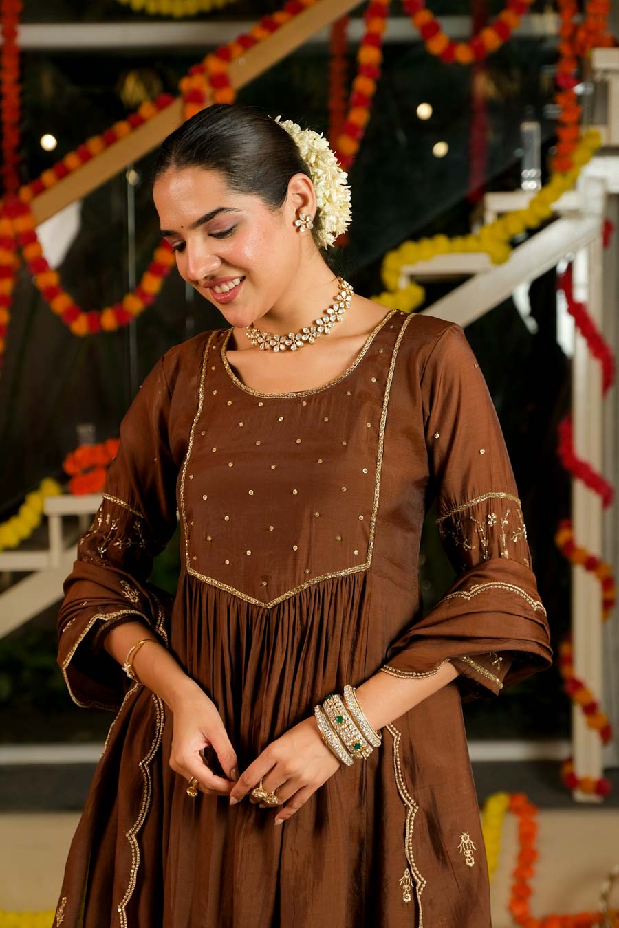 COCOA MUL CHANDER FESTIVE SUIT SET