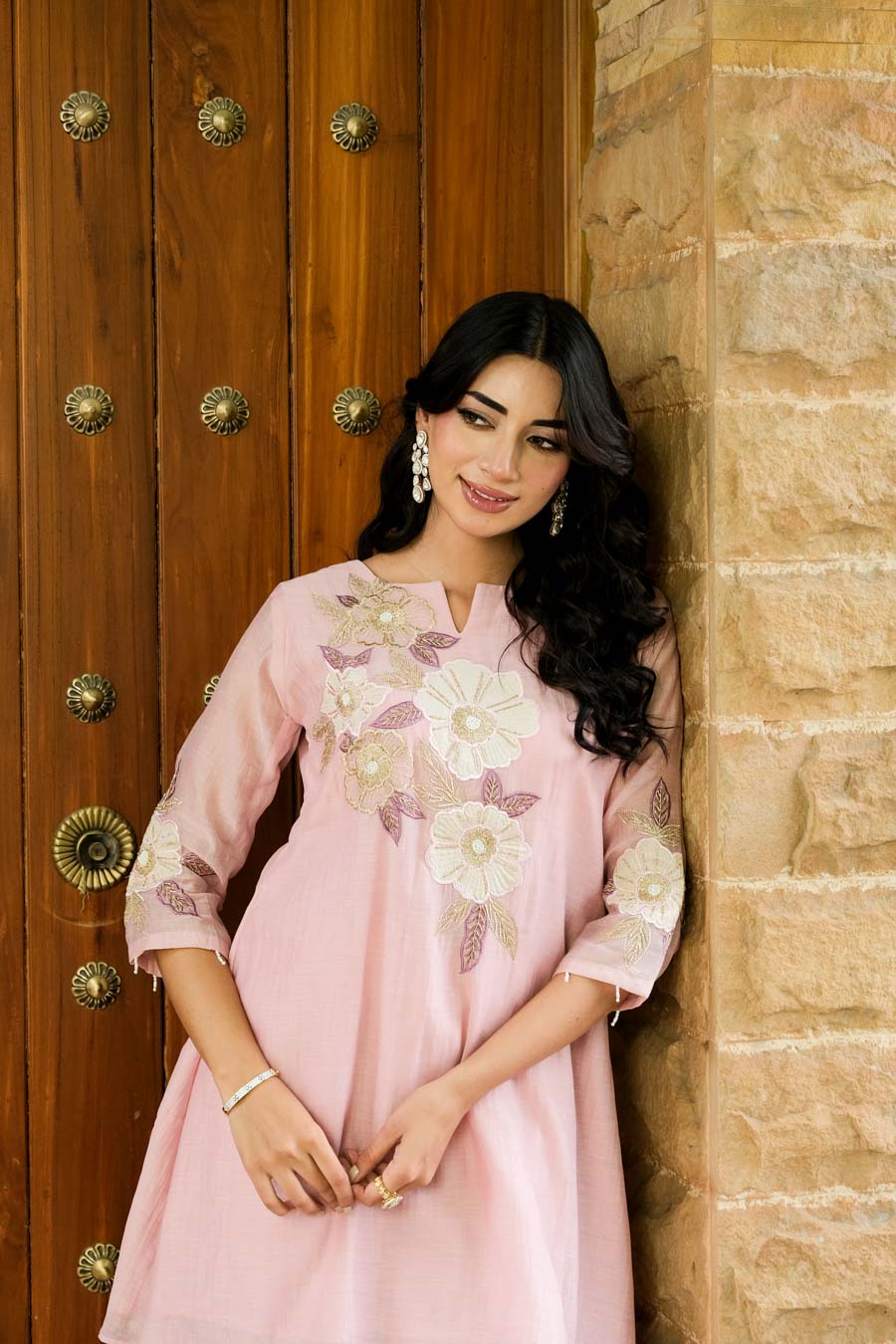 BLUSH PINK FLORAL CO-ORD SET