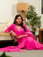 FLORAL BLOOM HOT PINK SUIT SET