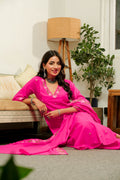 FLORAL BLOOM HOT PINK SUIT SET
