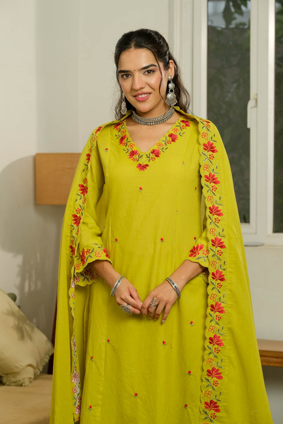 FLORAL BLOOM GARDEN SUIT SET