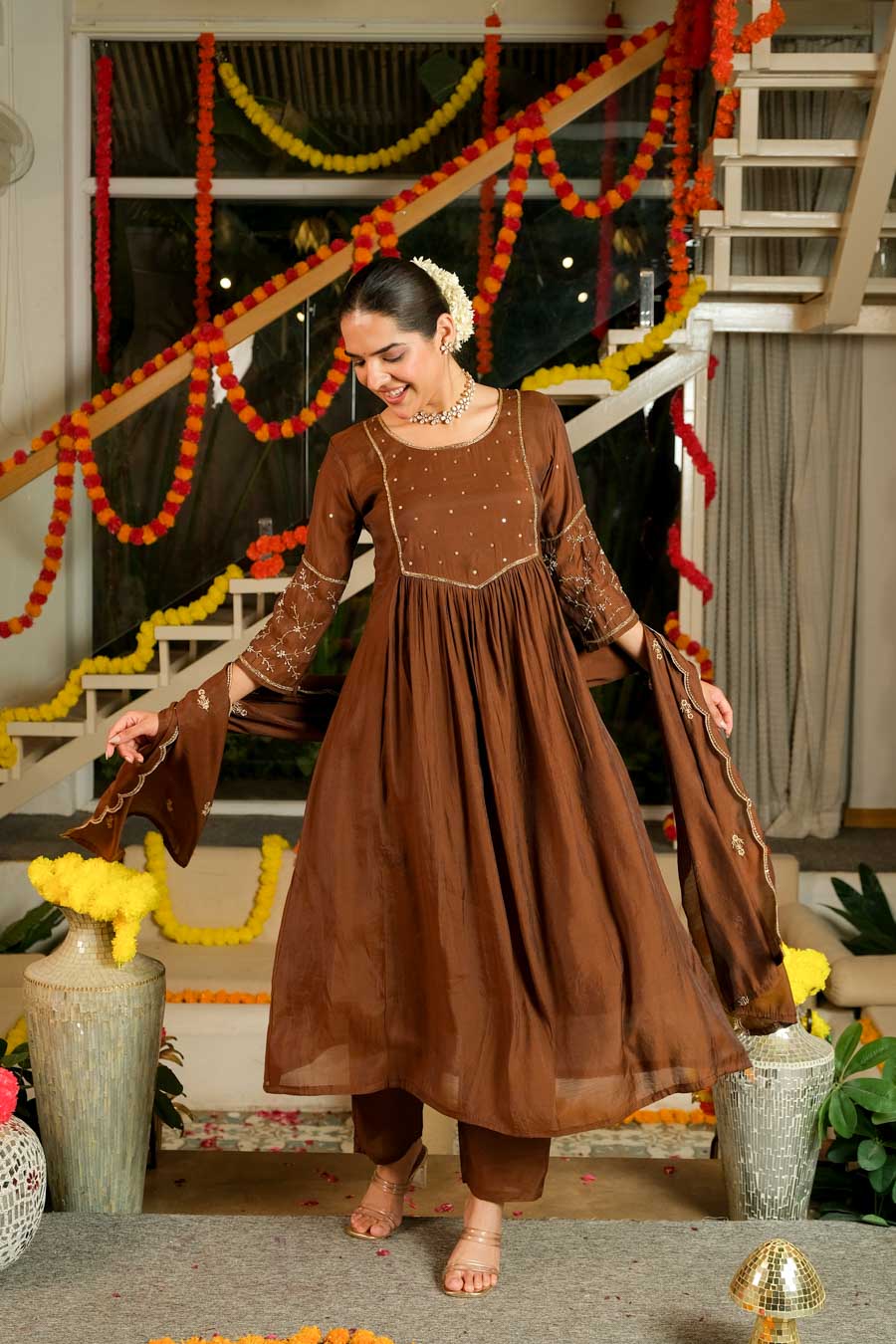 COCOA MUL CHANDER FESTIVE SUIT SET