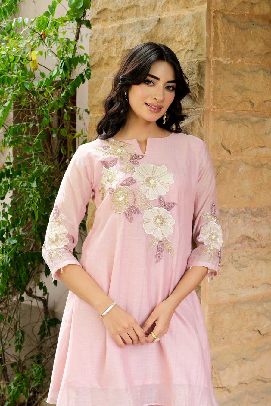 BLUSH PINK FLORAL CO-ORD SET