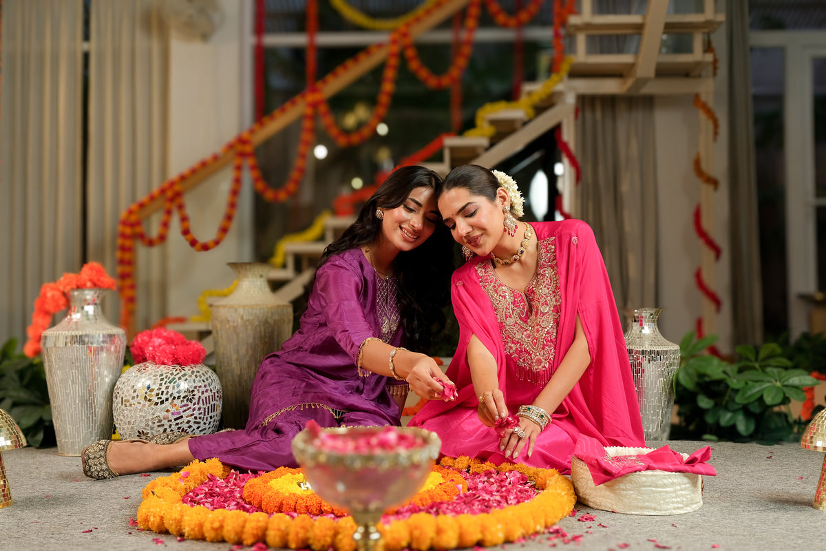 RANI NOOR PURE CHIFFON SHARARA 2 PC SET