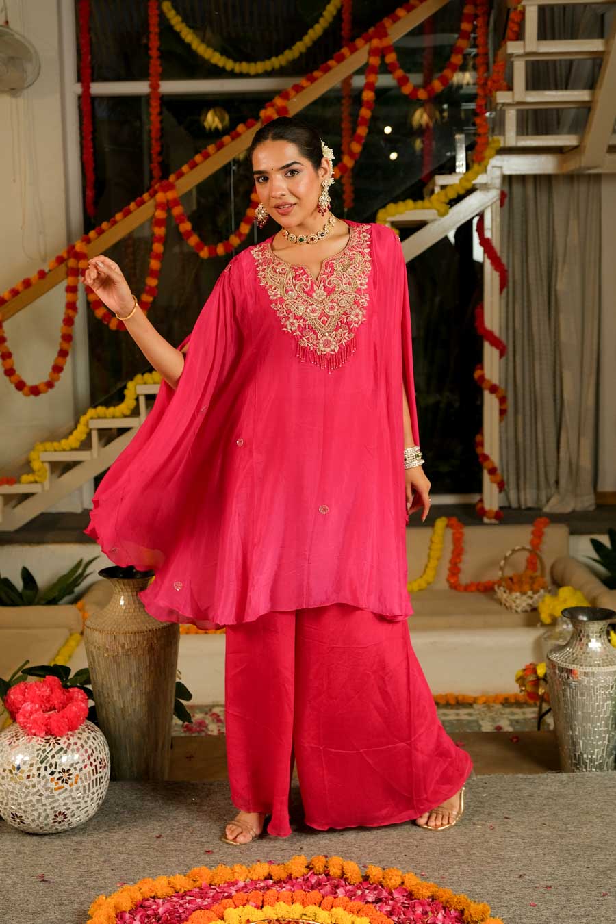 RANI NOOR PURE CHIFFON SHARARA 2 PC SET