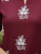 MAROON COMFY TOP