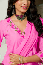 FLORAL BLOOM PINK SUIT SET