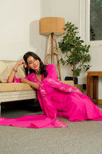 FLORAL BLOOM HOT PINK SUIT SET