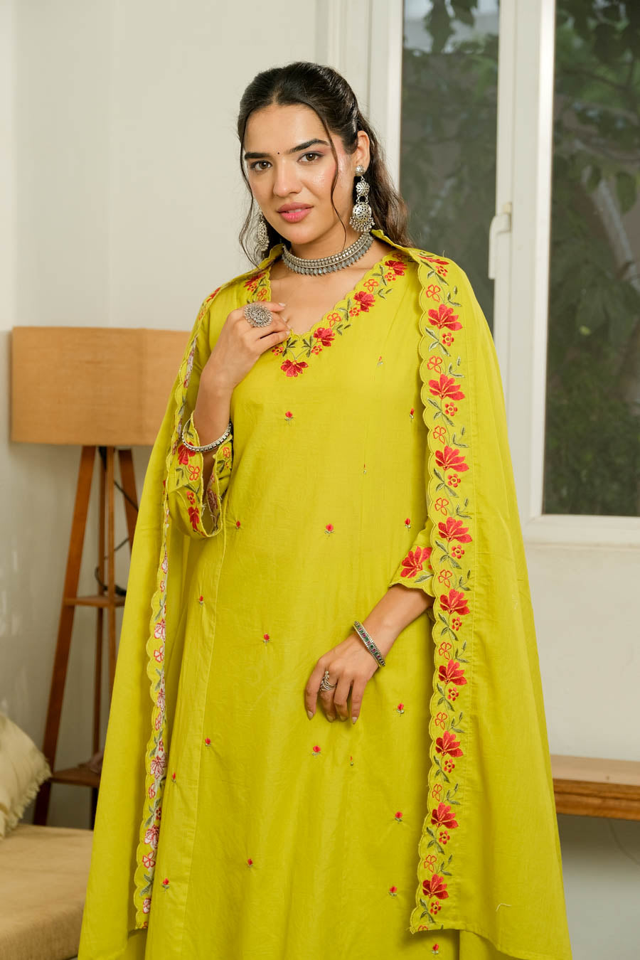 FLORAL BLOOM GARDEN SUIT SET