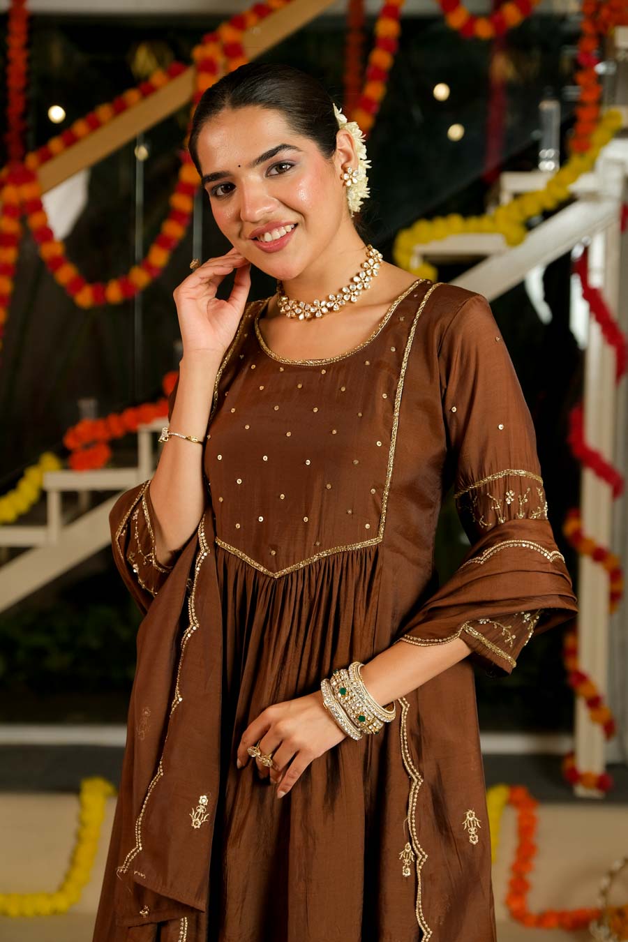 COCOA MUL CHANDER FESTIVE SUIT SET