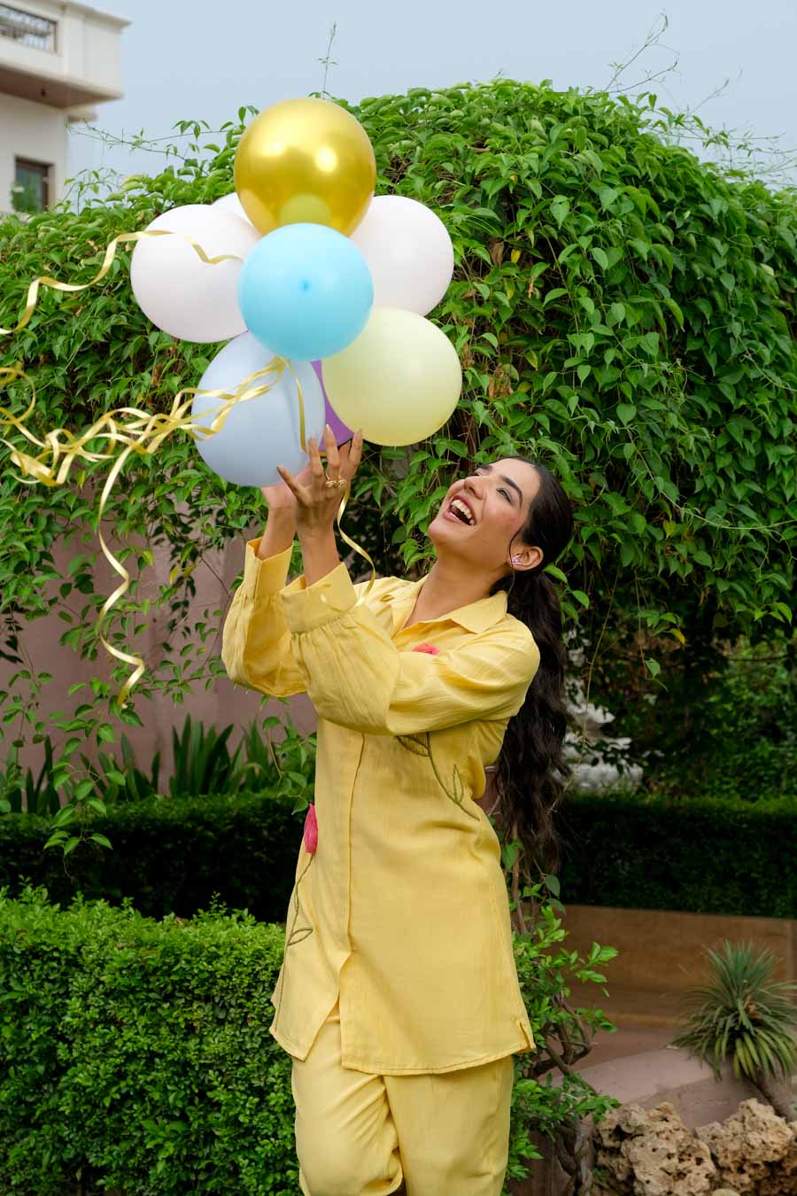 HONEY BLOOM MUL CHANDERI CO-ORD SET