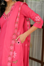 BLUSH PINK FLORAL SUIT SET