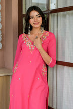 PETAL PINK MIRROR SUIT SET