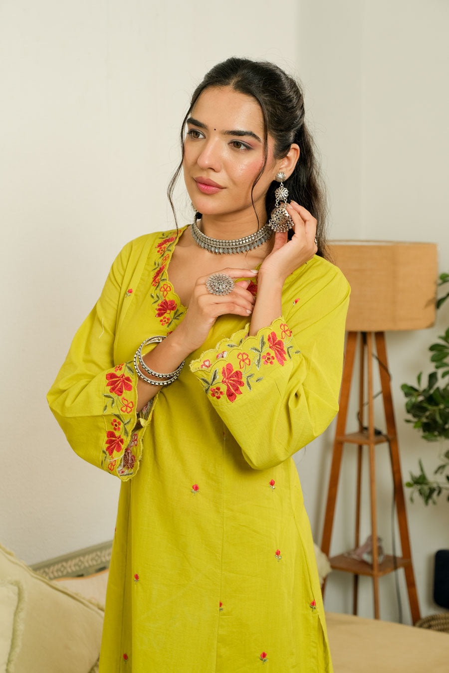 FLORAL BLOOM GARDEN SUIT SET