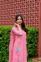 LOTUS FLORAL EMBROIDERED SUIT SET