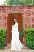 PEARL FLORAL EMBROIDERED SUIT SET