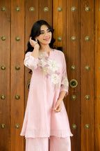 BLUSH PINK FLORAL CO-ORD SET