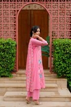 LOTUS FLORAL EMBROIDERED SUIT SET