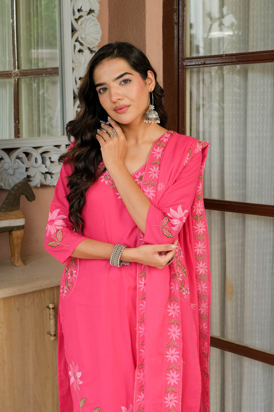 BLUSH PINK FLORAL SUIT SET