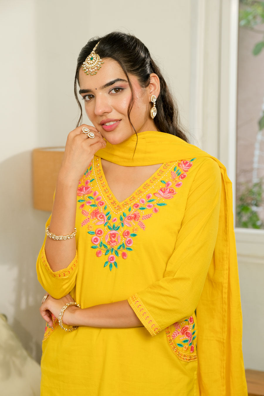 ROYAL SUNFLOWER SUIT SET